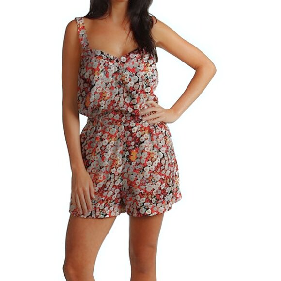 BCBG Generation Floral Romper Size 10 - Picture 1 of 7